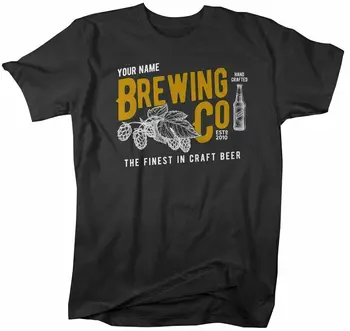 Pánské Osobní Brewing Co T-Shirt Pivovarů Tričko sládek Pivovaru Tee Obrázek