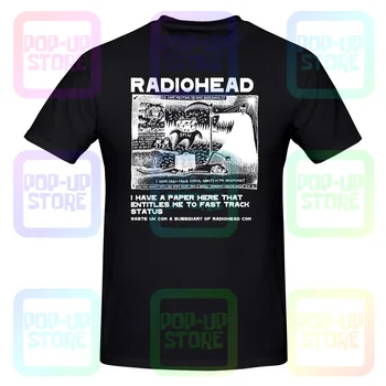 Radiohead Kapela Rock Thom Yorke Oranžová, Hvězda Rockové Tričko T-shirt Tee Nejlepší Unisex Sestřih Streetwear Obrázek