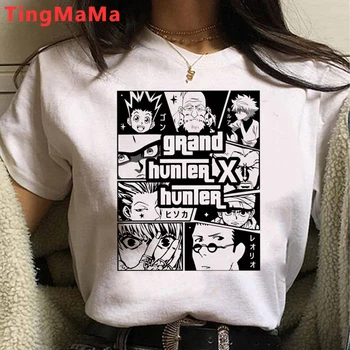 Roztomilé Japonské Anime Hunter X Hunter Hisoka T Shirt Ženy Letní Topy Kreslený Killua Grafické Tees Grunge Unisex Tričko Žena Obrázek