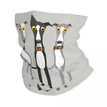 Roztomilý Greyhound Dog Dog Šátek na Krk Kamaše UV Ochrana Obličeje Šátek Kryt Muži Ženy Vipet Štěně Čelenka Trubice Balaclava Obrázek