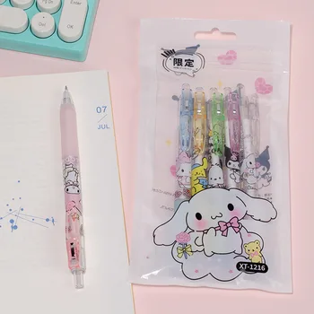 Sanrio 12/24pcs Gelové Pero Kawaii Hello Kitty, Kuromi Dívka Tep Podpis Pero Student Psaní Dárky Kancelářské potřeby Velkoobchod Obrázek