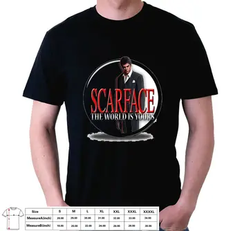 Scarface Original Gangster Slim Fit Tričko Černé Pánské Velikosti USA XS až 4XL Obrázek