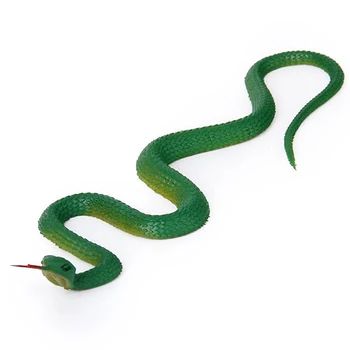Simulace měkké plastové hračky had Simulace Had Gumovou Hračku - Zelená Obrázek