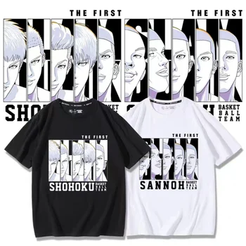 Slam Dunk Anime T-shirt Basketbal Manga Grafika, Originální Nadrozměrné Bavlněné Pánské Krátký Rukáv Tričko Ženy Letní Top Pár Oblečení Obrázek