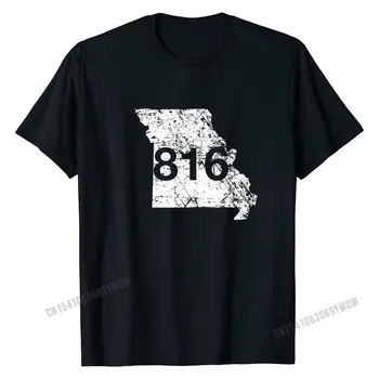 St. Joseph Kansas City Oblast Kód 816 Tričko, Missouri Dárek Bavlna Vtipné Topy Tričko Zbrusu Nové Pánské Top T-košile Cool Obrázek