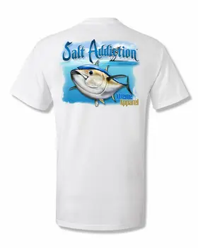 Sůl Závislost Mořské rybaření tričko,Tuňák rybolov,naviják,hluboké moře,byty,život Obrázek