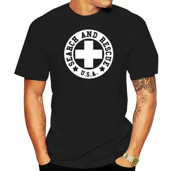 T-Shirt 2022 Módní Muži SAR - Search & Rescue: RLZ K9 LOĎ, MRTVOLA Obrazovky Tištěné T-Shirt KRÁLOVSKÁ MODRÁ Obrázek