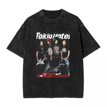 Tokio Hotel Koncert Vtg T-Shirt Letní Bill Kaulitz Y2K Zábavy T Košile, Volné Módní Cool Tričko Pro Muže Design Topy Plus Velikost XXL Obrázek