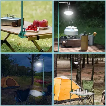 Venkovní Camping Stan Světlo Pól Přenosné Skládací Camping Světlo Držák Hliníkové Tábor Světlo Držák Obrázek