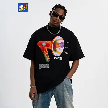 Vintage Roh Tisk T-shirt módní Styl Pár T-shirt 2023 Letní Nadrozměrné T Košile Hip Hop Grafické T Košile Dropshipping Obrázek