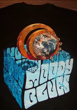 Vintage THE MOODY BLUES Band. prosince Tour T-shirt Unisex Tričko S-4XL CB764 Obrázek
