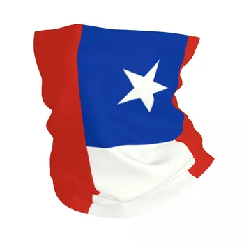 Vlajka Chile Šátek na Krk Kamaše pro Lyžařské Camping Muži Ženy Zábal Šátek Vlastenectví Čelenka Teplejší Obrázek