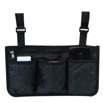 Vodotěsný Vozík Loketní opěrka Side Storage Bag pro Většinu Kola a Mobilní Zařízení, Příslušenství Vozíku Straně Pořadatele Obrázek