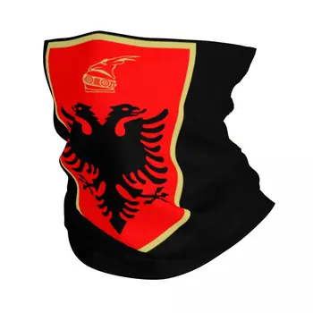 Znak Albánie Eagle Bandana Krku Manžeta Větruvzdorná Obličej Šátek Kryt Ženy Muži Albánské Vlastenecké Pokrývky Hlavy Trubice Balaclava Obrázek