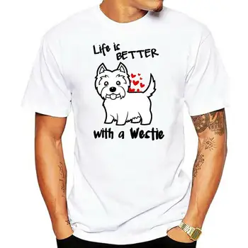 Život je lepší s Westie tričko Obrázek